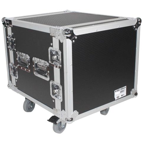 ProX T-10RSP24W 10U Space Shockproof Rack Flight Case with Casters