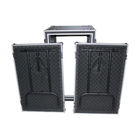 ProX T-14RSPWDST 14U Space 20" Depth Shockproof Amp Rack Flight Case Folded