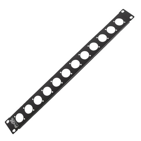 ProX T-1U12XLR 1U Rack Panel Punched for 12 XLR or Power Connectors