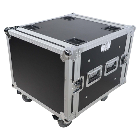 ProX T-8RSP 8U Space Shockproof Amp Rack ATA Flight Case 20" Depth Closed Right