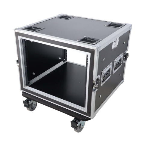 ProX T-8RSP 8U Space Shockproof Amp Rack ATA Flight Case 20" Depth Left