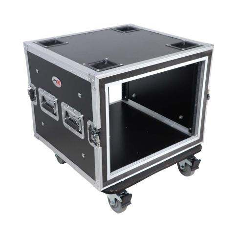 ProX T-8RSP 8U Space Shockproof Amp Rack ATA Flight Case 20" Depth Right