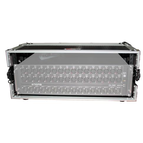 ProX X-4U7D 4U Deluxe Effects Rack Front Example View 