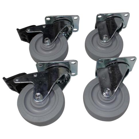 ProX X-CASTER-4GR-95X65 Set of (4) 4" Replacement Casters (Gray)
