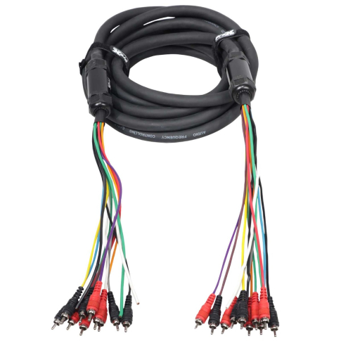 ProX XC-MEDOOZA25 25FT 10 RCA Channel + 3 Power Cable Bottom