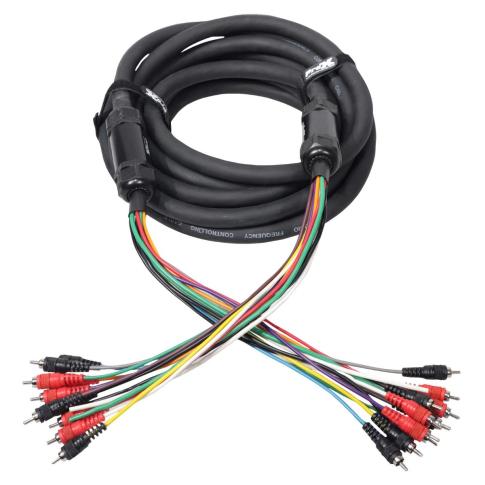 ProX XC-MEDOOZA25 25FT 10 RCA Channel + 3 Power Cable Crossed