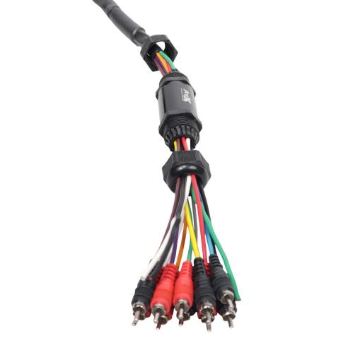 ProX XC-MEDOOZA25 25FT 10 RCA Channel + 3 Power Cable Tips