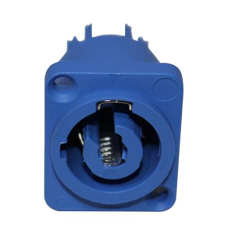 ProX XC-PWCP-BLUE Panel Mount Blue PowerCon Female Connector Front