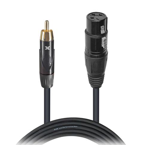 ProX XC-RXF50 50 FT Unbalanced RCA to XLR3-F Audio Cable Tips