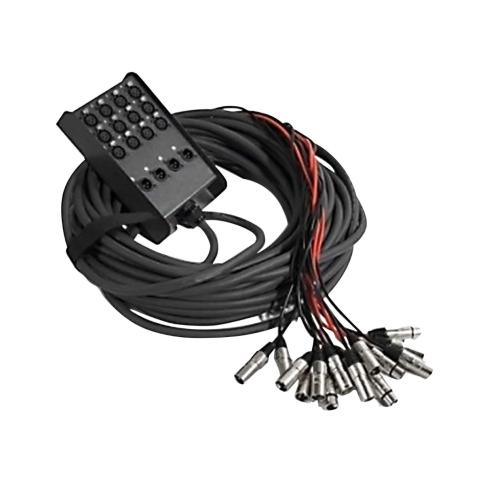 ProX XC-SB124XLR25 25 Ft Stage Box Snake 12 XLR-F Input 4 XLR-M Return