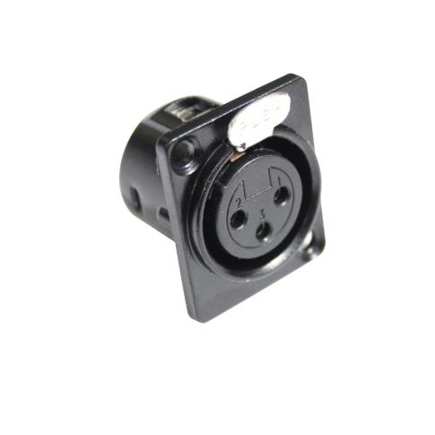 ProX XC-XLRF-PANEL Panel Mount XLR-3 PIN Female Connector - Black