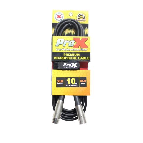 ProX XCP-XLR10 10FT Balanced XLR3 Premium Audio Microphone Cable