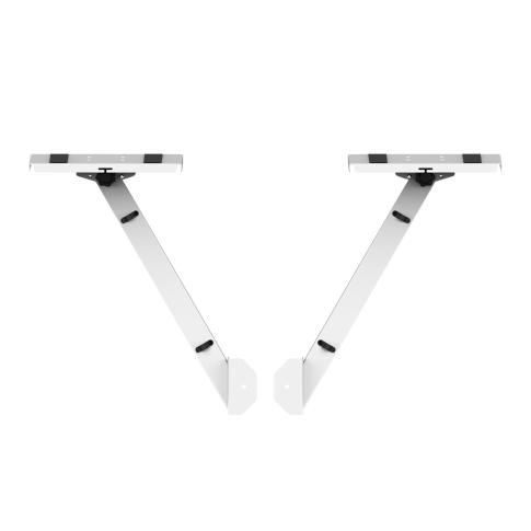 ProX XF-B3SIDESHELFWH White Audio Monitor DJ Lighting Side Mounting Stands