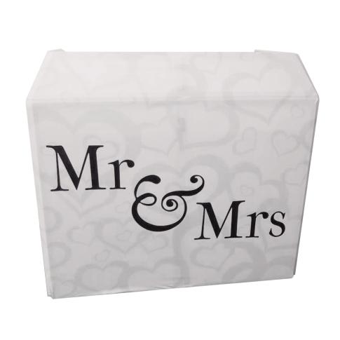 ProX XF-MESA SWMRMRS White Lycra Mr. & Mrs. Design with Hearts Scrim Kit for XF-MESA Facade