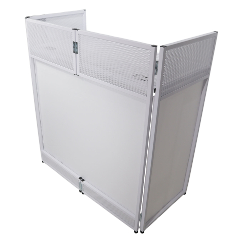 ProX XF-VISTA WH White Booth Facade Table Station | IDJNOW