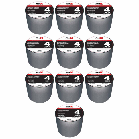ProX XGF-460BLK 180FT 4" Commercial Grade Black Gaffer Tape 10 Pack