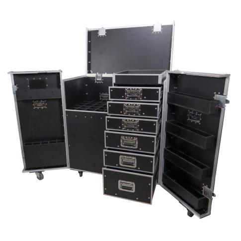 ProX XS-6DMIC25W ATA Flight Style Mic Stand & Drawer Combo Case