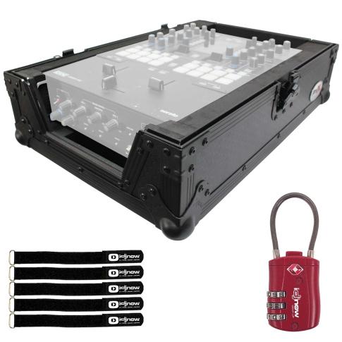 ProX XS-RANE72BL Black on Black Rane Seventy-Two Flight Case with Red TSA Combination Lock Package