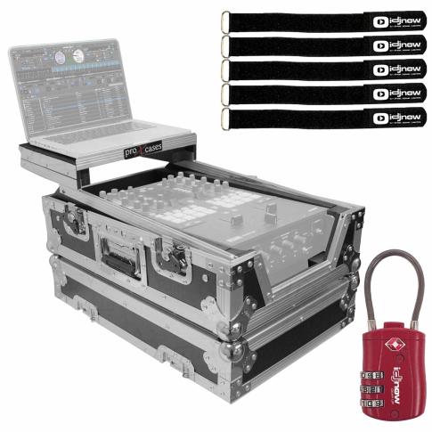 ProX XS-RANE72LT 11" Rane 72 DJ Mixer Road Case with Red TSA Lock