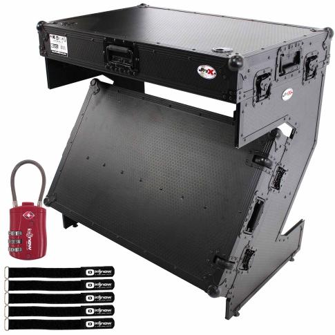 ProX XS-ZTABLEBL JR Black Workstation Case Table with Red TSA Lock