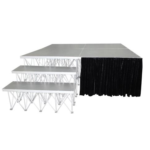 ProX XSF-Skirt8 StageX 8" Black Stage Skirt Example
