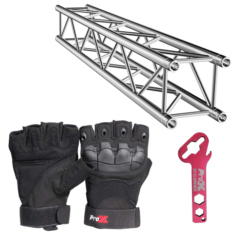 ProX XT-SQ656 6.56FT (2.00m) Square Truss Segment with Black Gloves