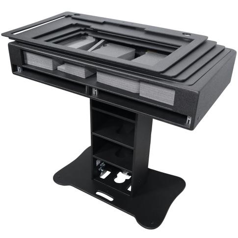 ProX XZF-DJCT BL 2U CASE Black Control Tower Stand | IDJNOW