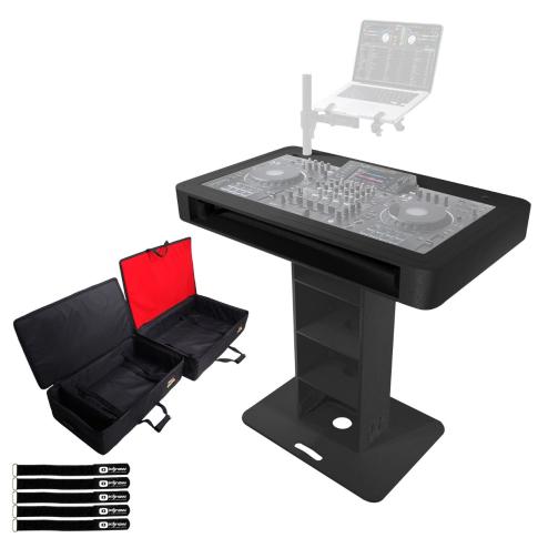 ProX XZF-DJCT BL Black DJ Podium Stand with Soft Carrying Bags