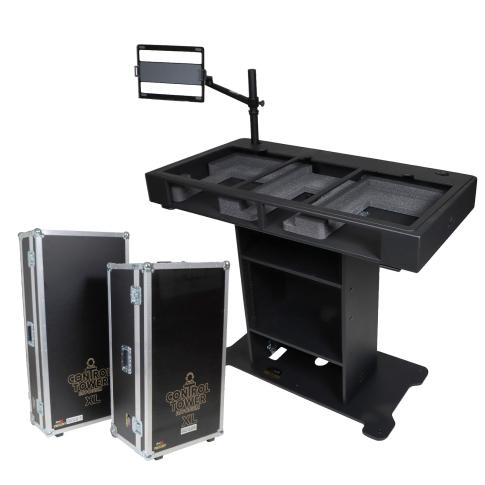 ProX XZF-DJXLCTBLCASE XL Black DJ Control Tower for Pioneer CDJ3000-A9