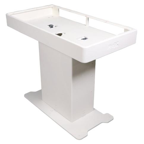 ProX XZF-DJXLCTWCASE DJ Control Tower in White with 2 Cases