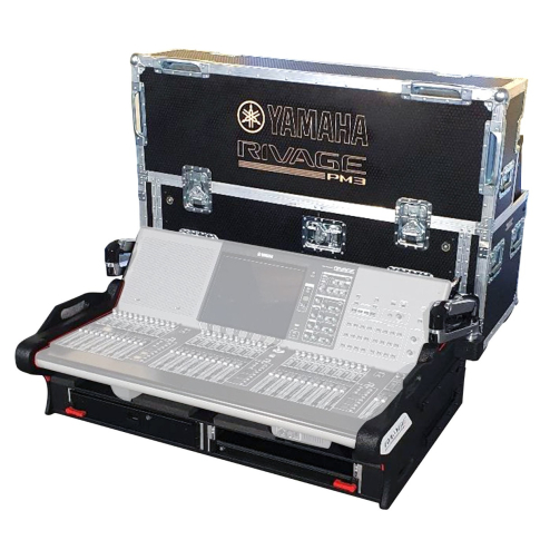 ProX XZF-YPM3 RIVAGE D2X2U Retracting Case with 2U for PM3 RIVAGE Gear