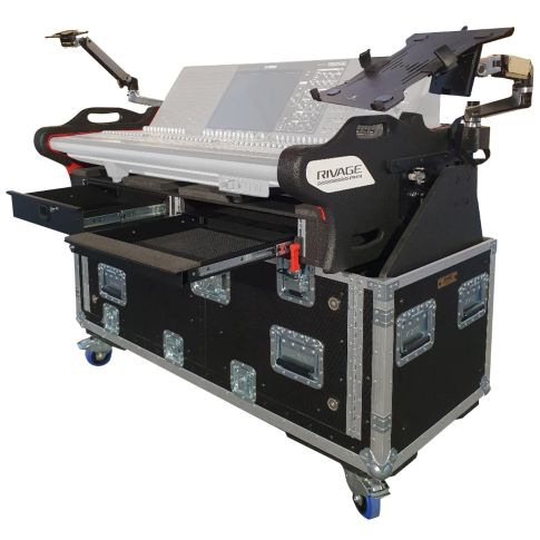 ProX XZF-YPM3 RIVAGE D2X2U Retracting Case with 2U for PM3 RIVAGE Open Angle