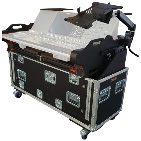 ProX XZF-YPM3 RIVAGE D2X2U Retracting Case with 2U for PM3 RIVAGE Open