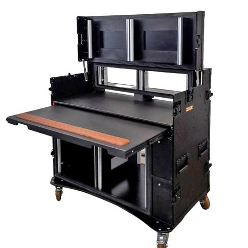 ProX XZF-AVPRO 2X12U 2x4U BLK Mobile AV Studio Workstation Case - Black