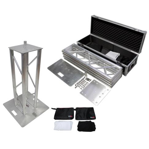 ProX 3.28FT or 6.56FT Flex Tower Platform Truss Totem Package with ATA Case [XT-FTP328-656-C]