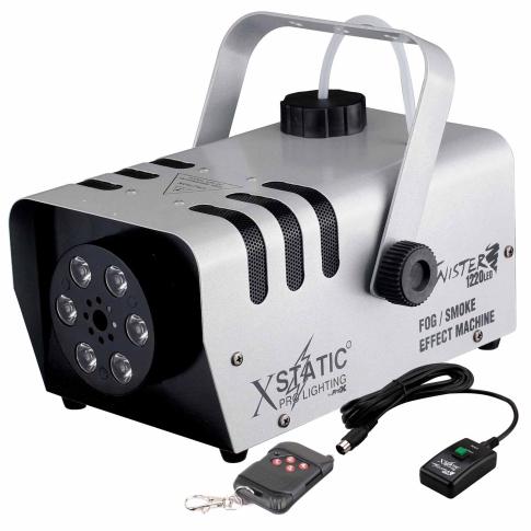 Xstatic X-T1220 LED Twister 1220 Watt Water Based Fog Machine with RGBA LEDs
