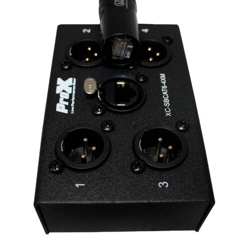ProX XC-SBCAT6-4XM CAT-6 Portable XLR Snake Box | IDJNOW