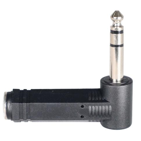 ProX XC-TRSF90M 1/4" TRS Female to 1/4" TRS Male Right-Angle Adapter