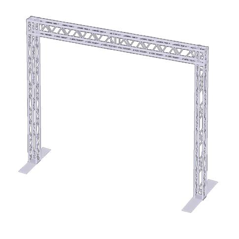 ProX XT-PGP1 Goal Post 10x20 Exhibition Module Stand Truss Package
