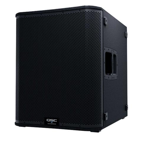QSC KS118 18-inch 3600 Watt Active Subwoofer Left Front Angle View