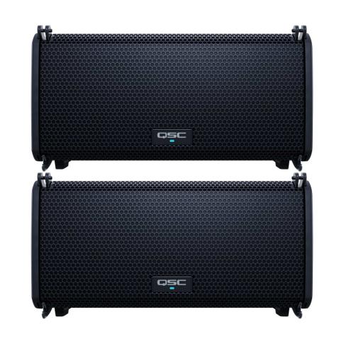 QSC LA108 8" Two-Way Active Line Array Loudspeaker 2-Pack