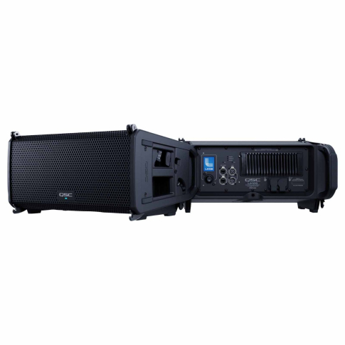 QSC LA108 8" Two-Way Active Line Array Loudspeaker Front Rear