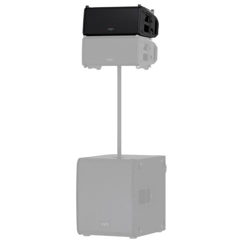 QSC LA108 8" Two-Way Active Line Array Loudspeaker Pole Angle