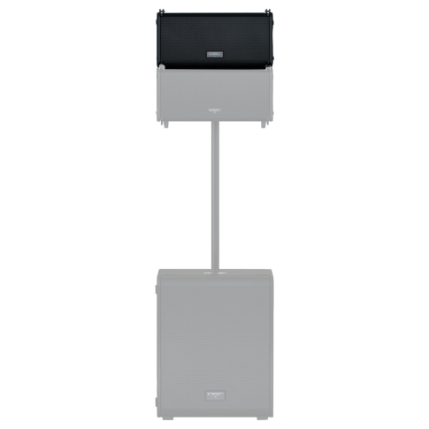 QSC LA108 8" Two-Way Active Line Array Loudspeaker Pole Front