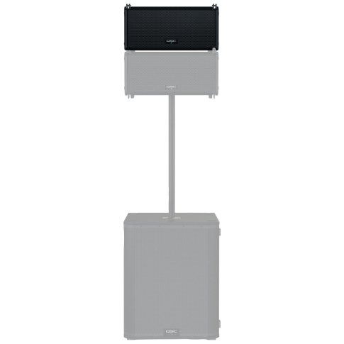 QSC LA108 8" Two-Way Active Line Array Loudspeaker Pole Rear