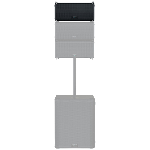QSC LA108 8" Two-Way Active Line Array Loudspeaker Triple