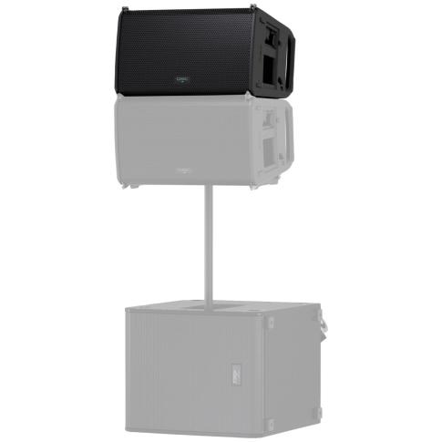 QSC LA112 12" Two-Way Active Line Array Loudspeaker Pair Angle