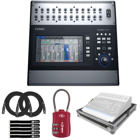 QSC TouchMix-30 Pro 32-Channel Digital Mixer with Carrying Case