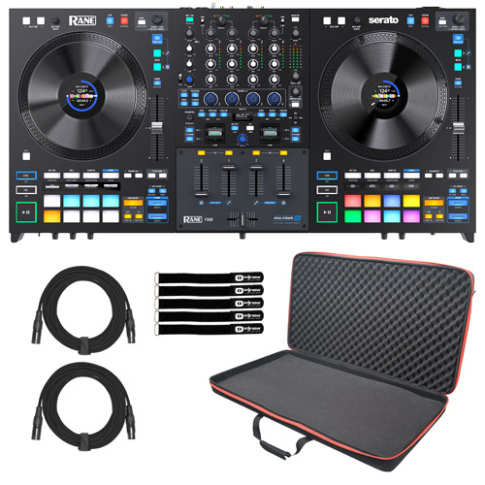 Rane FOUR Advanced Four-Channel Stems DJ Controller with Soft Case