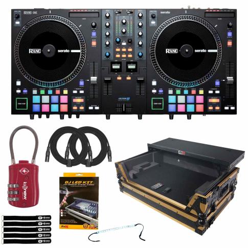 Rane ONE DJ Controller with Gold/Black Shelf Case | IDJNOW